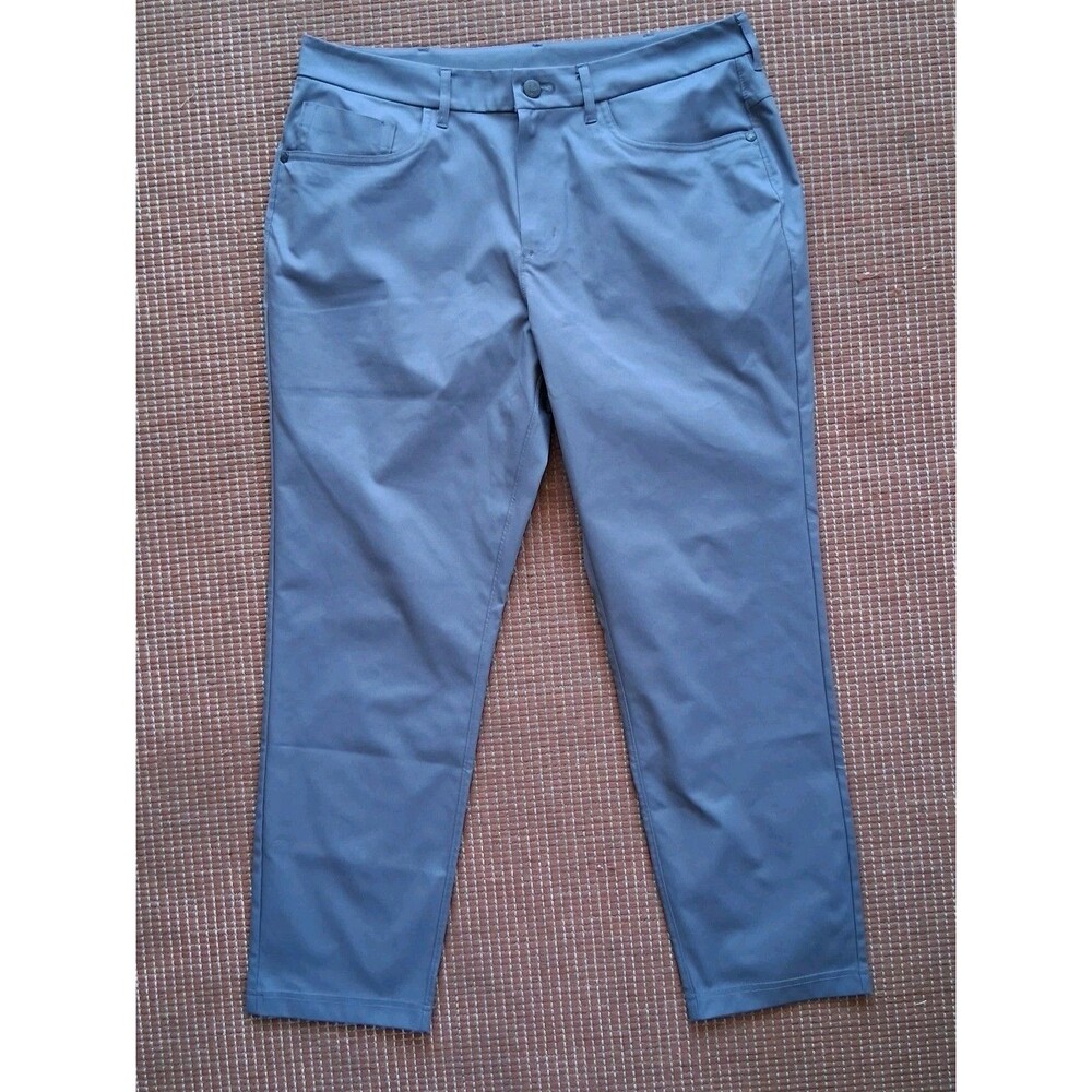 PUBLIC REC Mens Pants 33x28 (33x26) Dealmaker Flat Front Gray Slate Stretch
